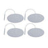 Economy 2" x 4" White Foam Oval EMS & TENS Electrode Pad - 1 Pack (4 Pads) - Tens Units